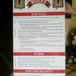 Horseshoe Rules Sign